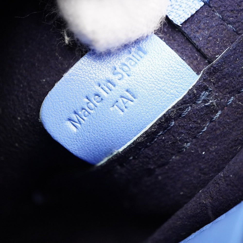 J&M Davidson Shoulder Bag leather blue Pebble Mini ChainShoulder Women Used Authentic