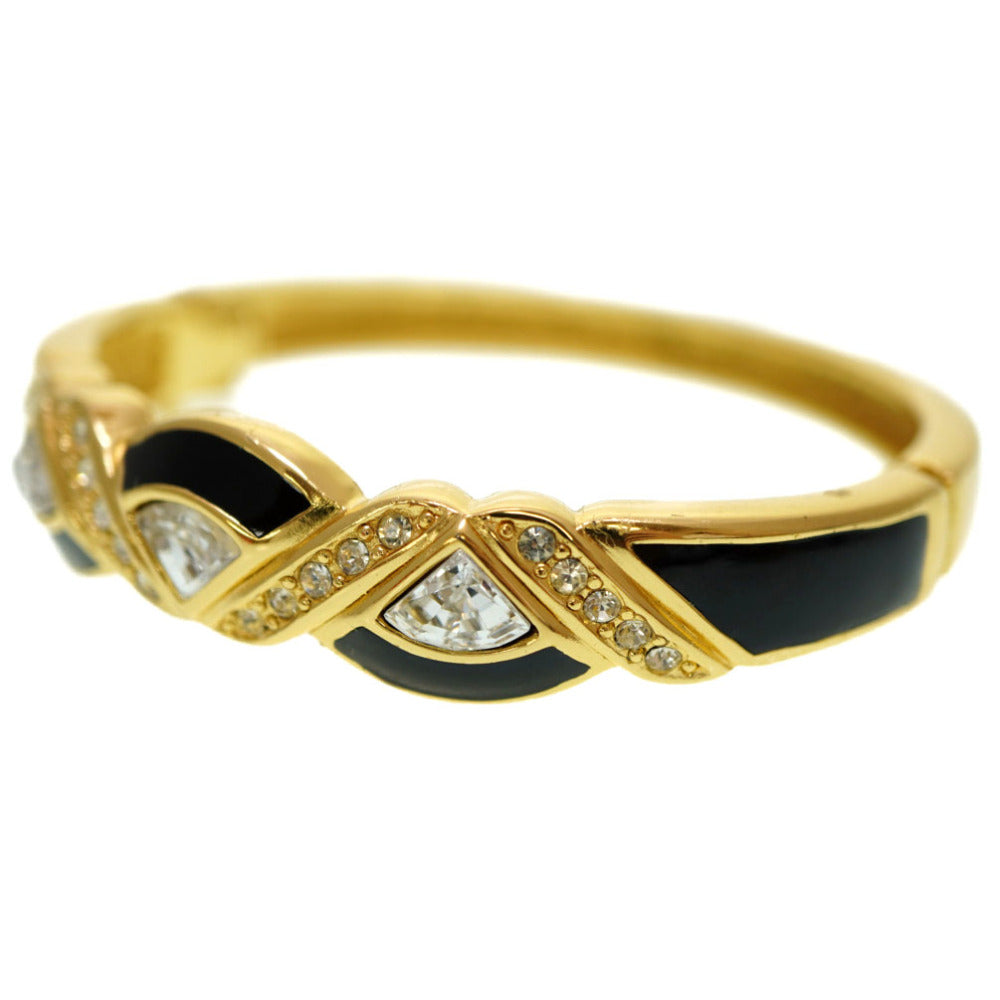 Dior Bangle Metal, Stone gold vintage Stone Women Used Authentic