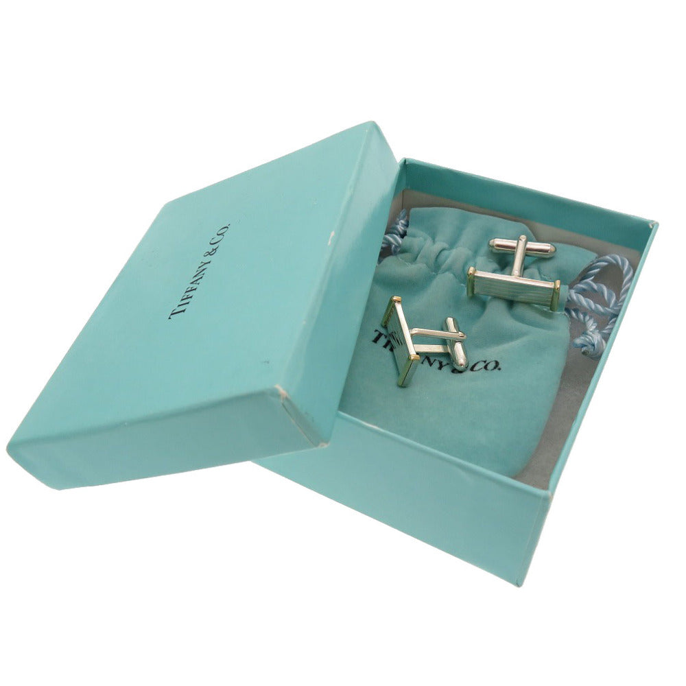 TIFFANY&Co. cuffs Silver925, K18 Yellow Gold Silver mens Used Authentic