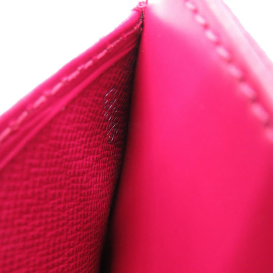 LOUIS VUITTON Card Case M60327 Epi Leather Fuchsia Epi Porte Cartes Simple Women Used Authentic
