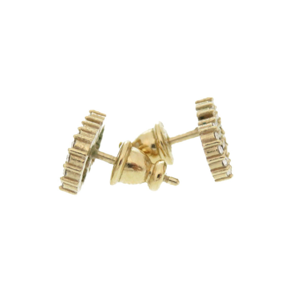 Dior Pierce Stone gold CD Clair de Lune Women Used Authentic