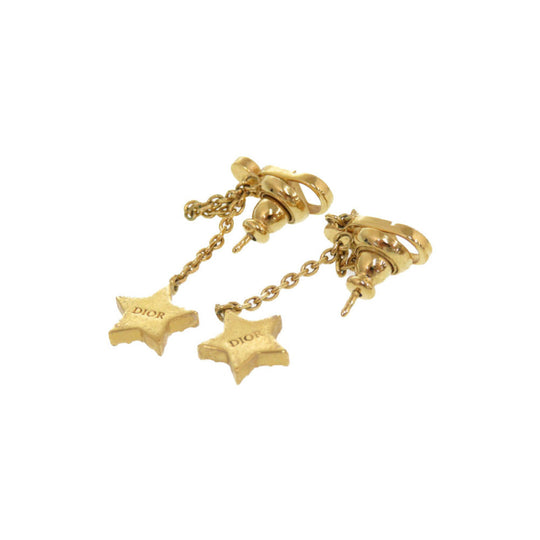 Dior Pierce Stone gold Star Women Used Authentic