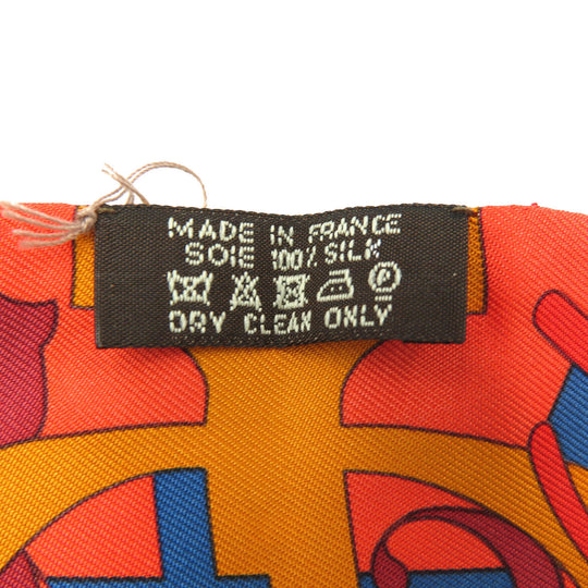 HERMES scarf silk Rouge Twilly Women Used Authentic