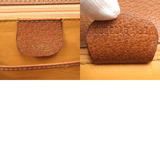 GUCCI Handbag 000 2046 0188 Bamboo Brown 2WAY Women Used Authentic