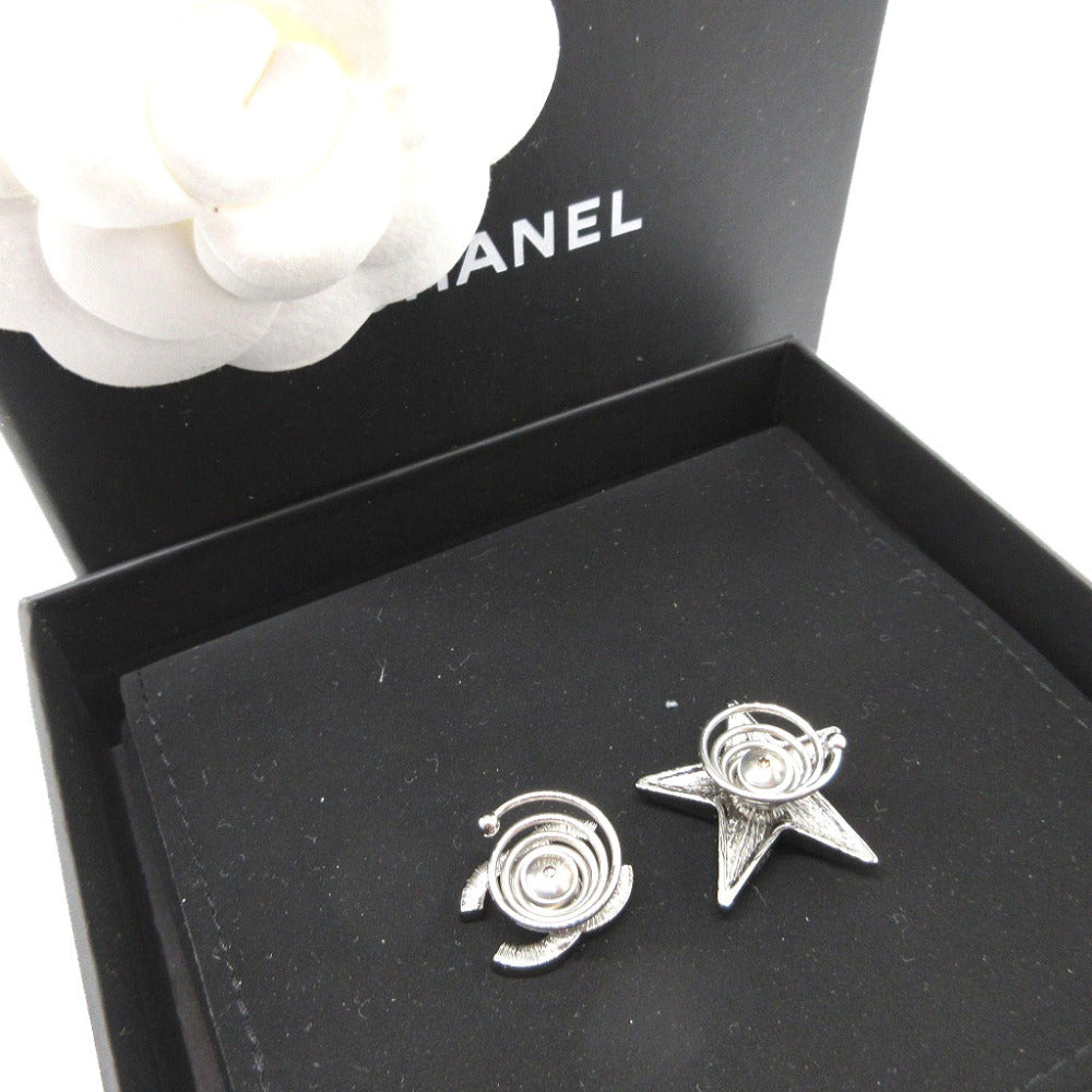 CHANEL Other accessories metal Silver COCO Mark Star Rhinestone Hair Accessory Women Used Authentic