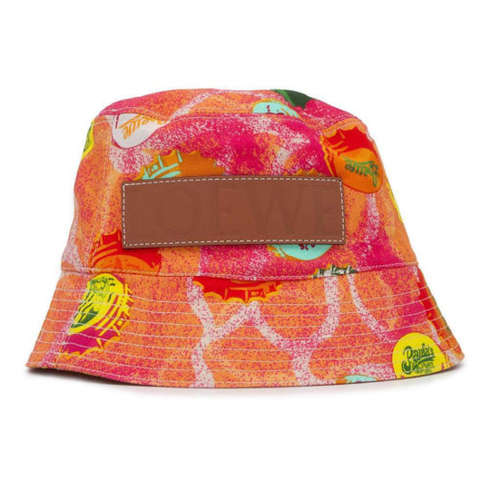 LOEWE LOEWE Logo Hat Canvas Multicolor Hat Preloved