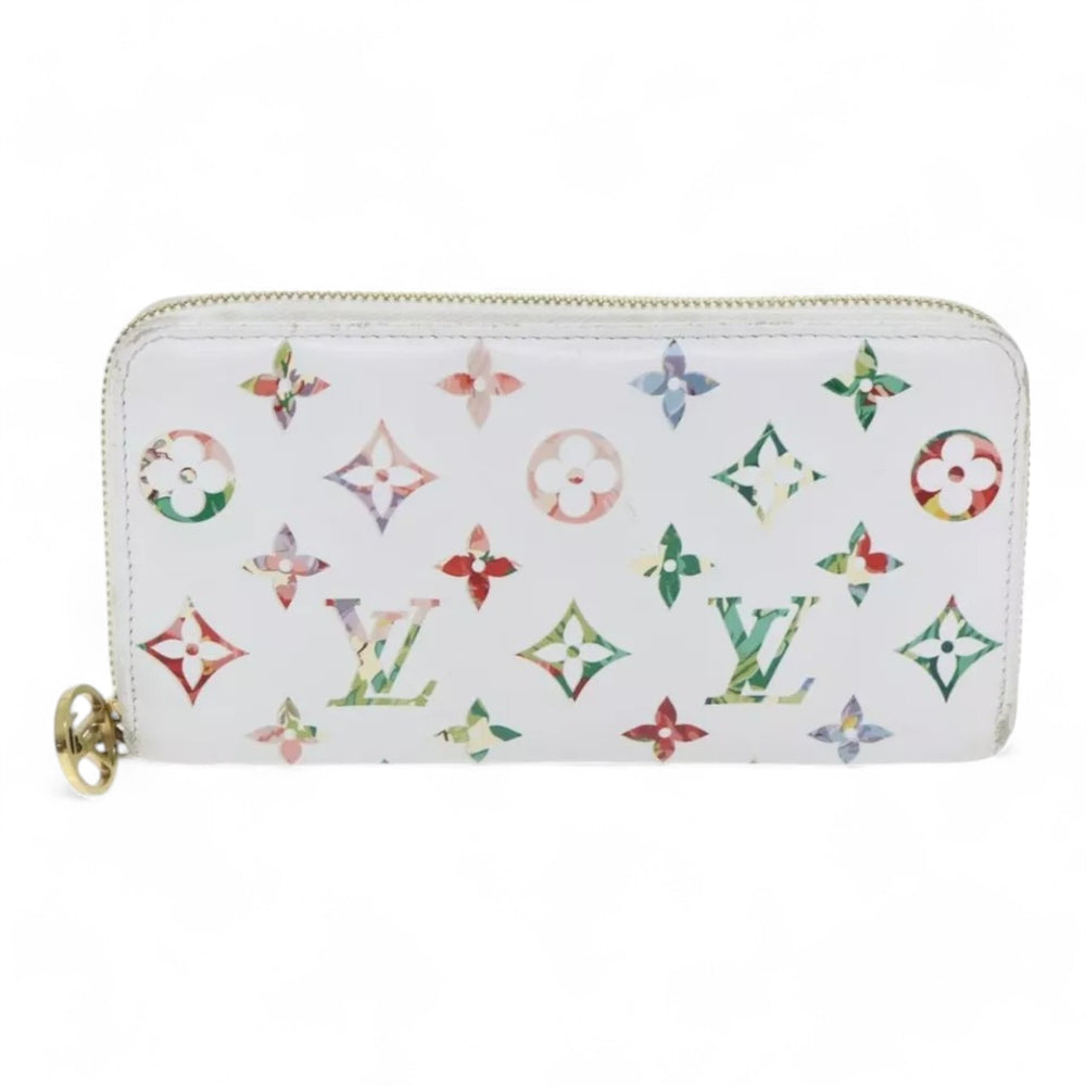 Louis Vuitton Monogram Garden Zippy Wallet White Multicolor Long Women's Wallet
