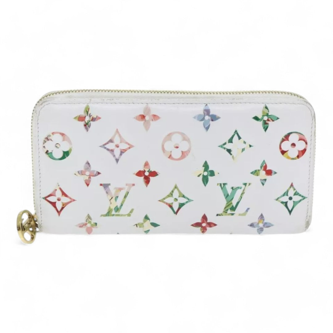 Louis Vuitton Monogram Garden Zippy Wallet White Multicolor Long Women's Wallet