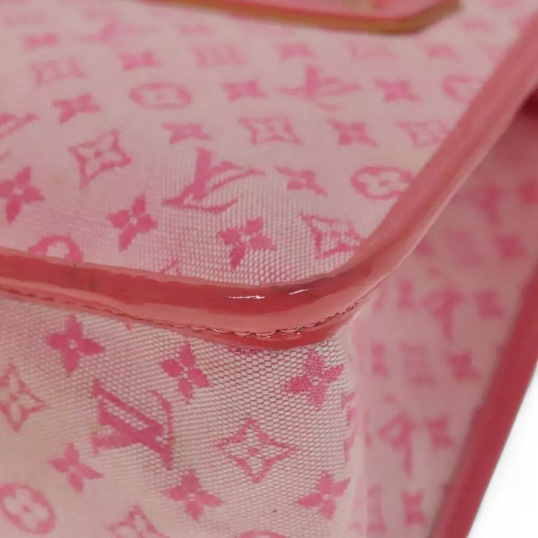 Louis Vuitton Monogram Mini Sac Catrain Hand Bag Strawberry Pink Canvas Women's Tote