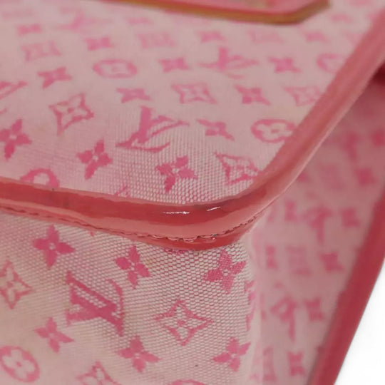Louis Vuitton Monogram Mini Sac Catrain Hand Bag Strawberry Pink Canvas Women's Tote