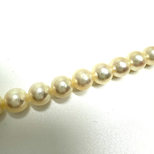 TASAKI Necklace Pearl white Akoya pearl 0.3" 40 Women Used Authentic