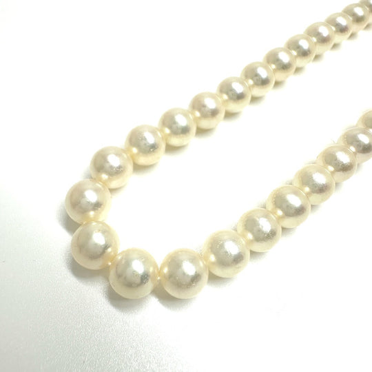 TASAKI Necklace Pearl white Akoya pearl 0.3" 40 Women Used Authentic