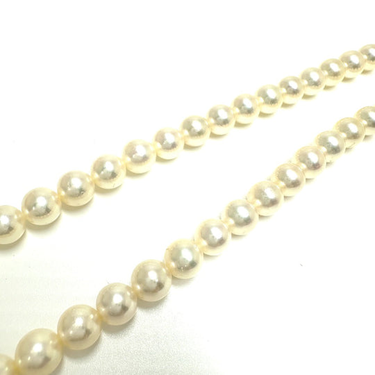 TASAKI Necklace Pearl white Akoya pearl 0.3" 40 Women Used Authentic