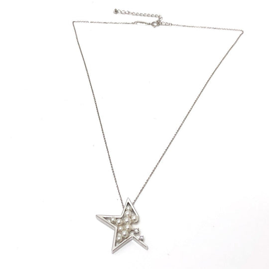 TASAKI Necklace K18WG Silver K18WG abstract star