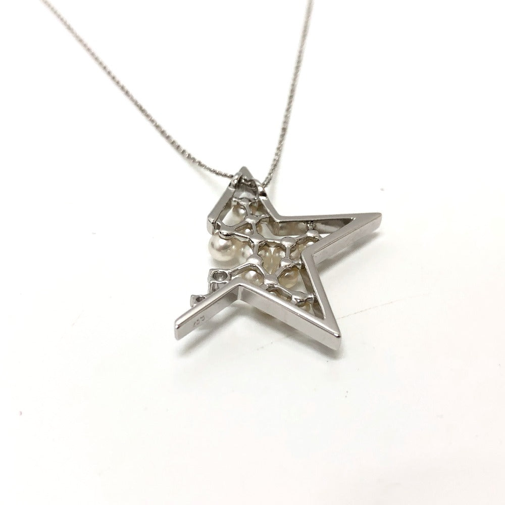TASAKI Necklace K18WG Silver K18WG abstract star