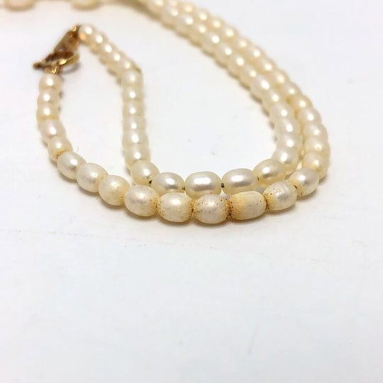 TASAKI Necklace Pearl, K18 white freshwater baroque pearl