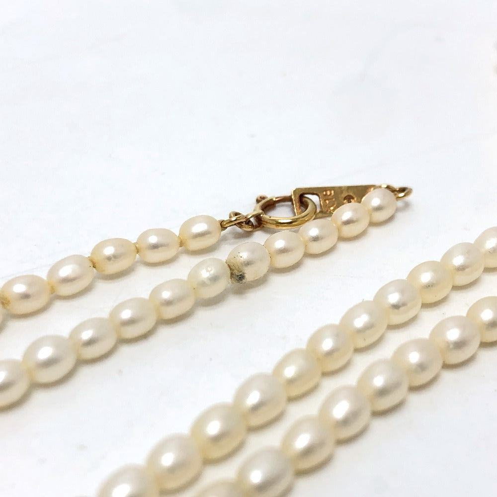 TASAKI Necklace Pearl, K18 white freshwater baroque pearl