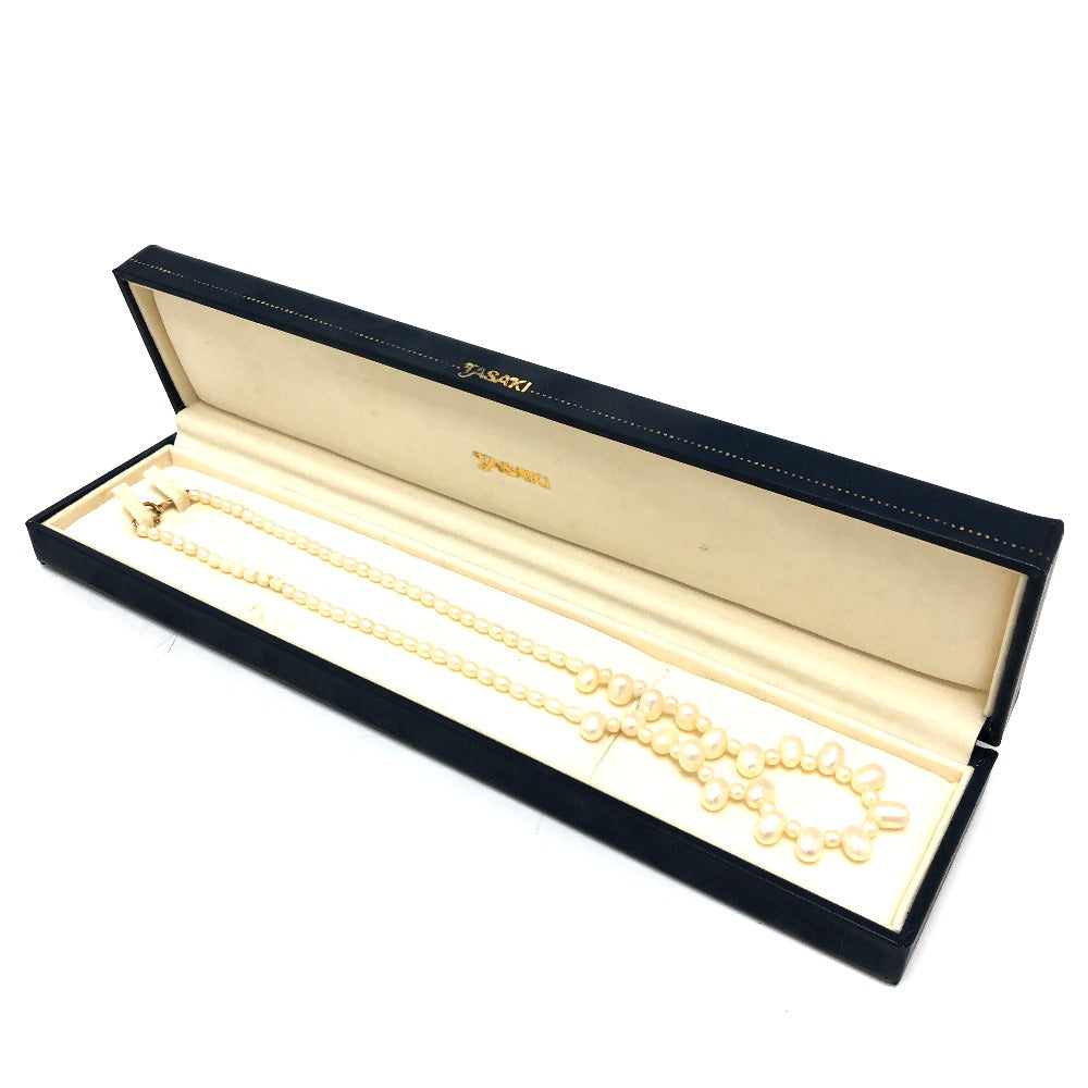 TASAKI Necklace Pearl, K18 white freshwater baroque pearl