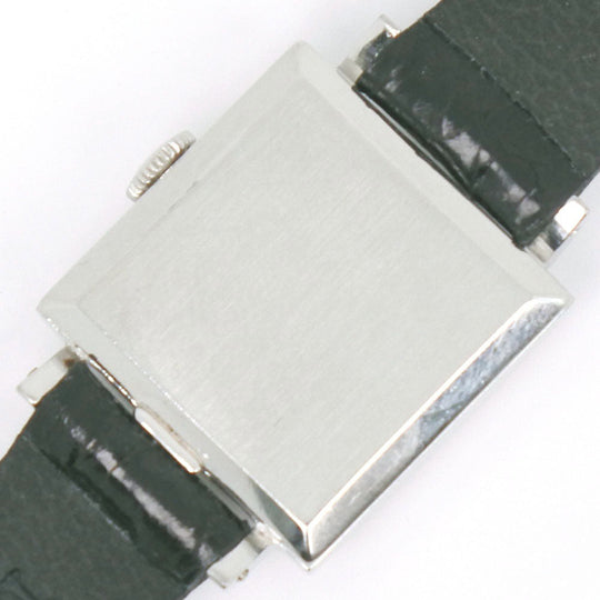 IWC SCHAFFHAUSEN Watches Hand Winding Stainless Steel , Leather white cal.41 Silver dial Women Used Authentic