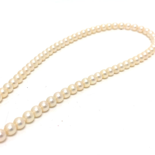 JEWELRY Necklace Pearl white Pearl 0.2" to 0.2" Women Used Authentic