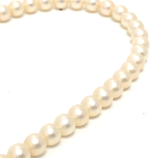 JEWELRY Necklace Pearl white Pearl 0.2" to 0.2" Women Used Authentic
