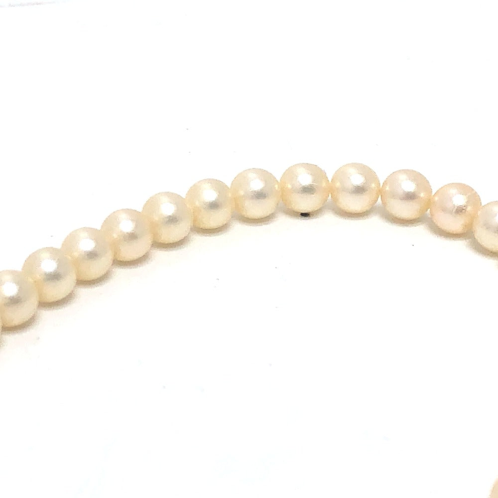 JEWELRY Necklace Pearl white Pearl 0.2" to 0.2" Women Used Authentic
