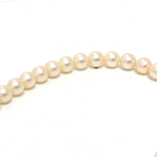JEWELRY Necklace Pearl white Pearl 0.2" to 0.2" Women Used Authentic