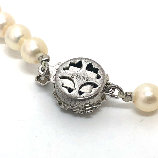 JEWELRY Necklace Pearl white Pearl 0.2" to 0.2" Women Used Authentic