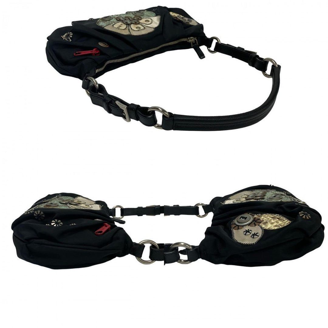 PRADA Handbag Nylon black