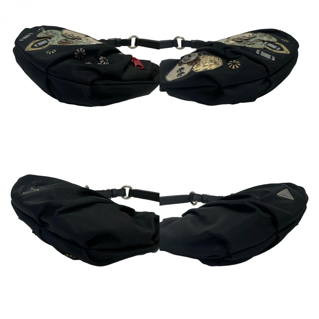 PRADA Handbag Nylon black