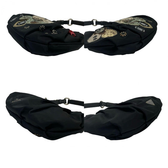 PRADA Handbag Nylon black