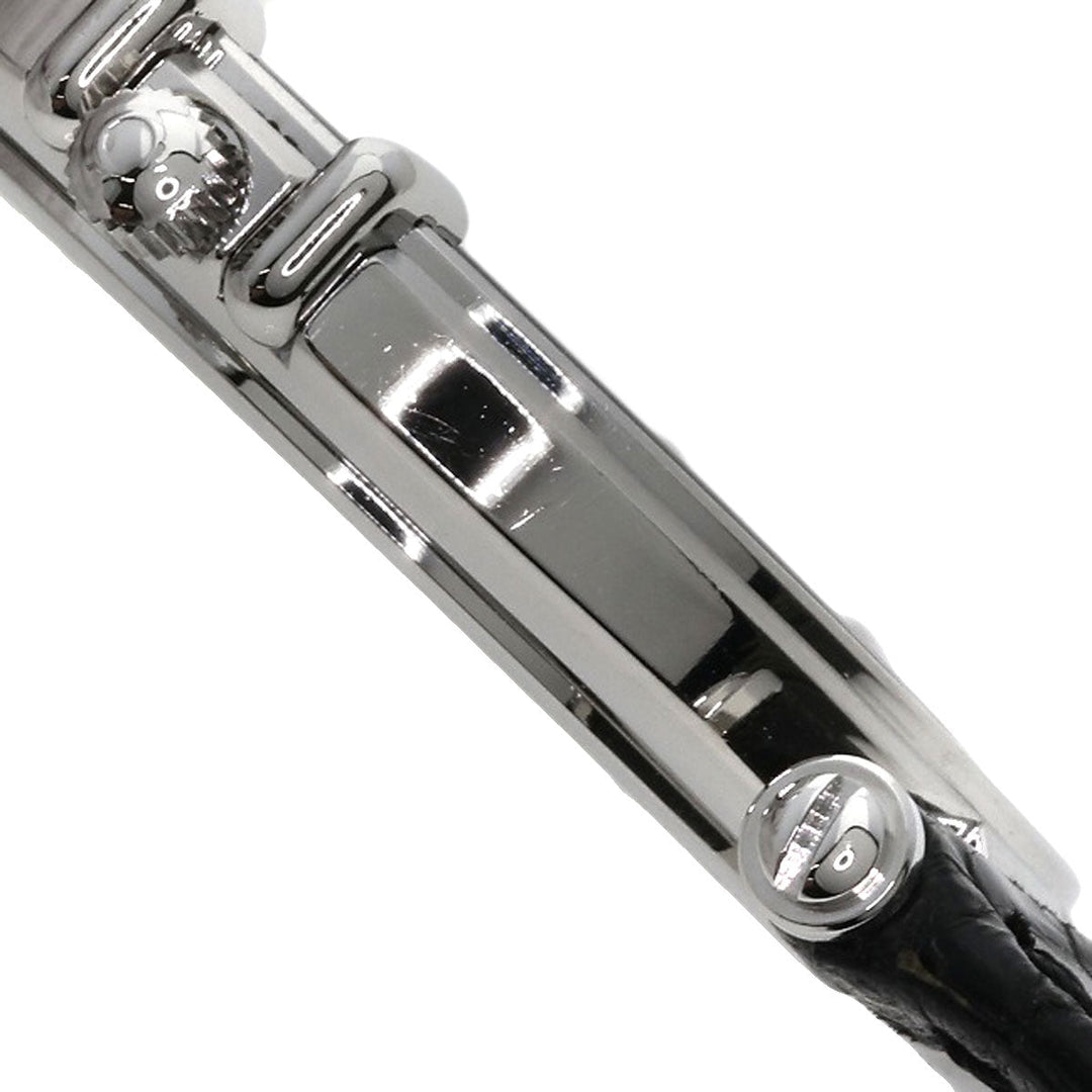 OMEGA Watches Quartz Stainless Steel, Leather Silver Constellation flat bezel Silver dial mens Used Authentic