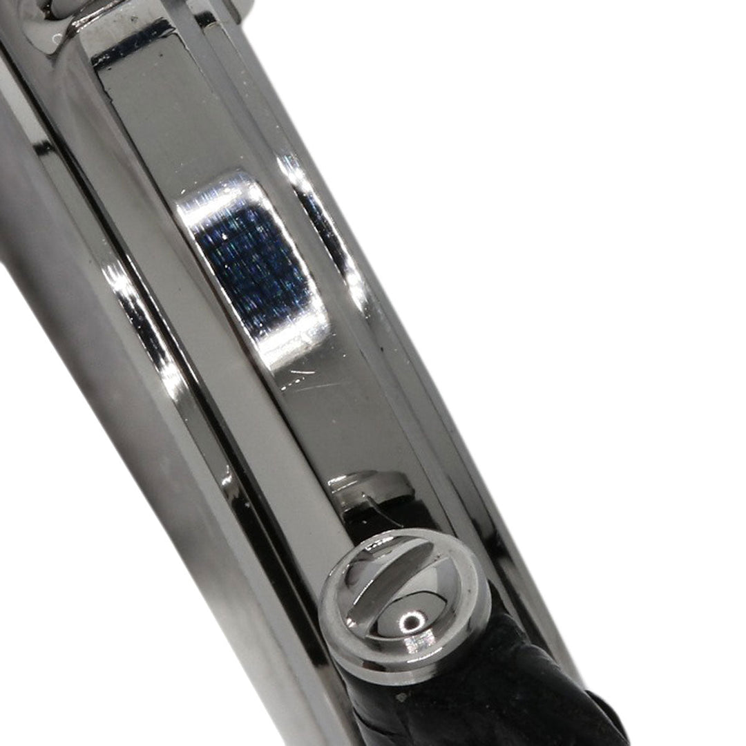 OMEGA Watches Quartz Stainless Steel, Leather Silver Constellation flat bezel Silver dial mens Used Authentic