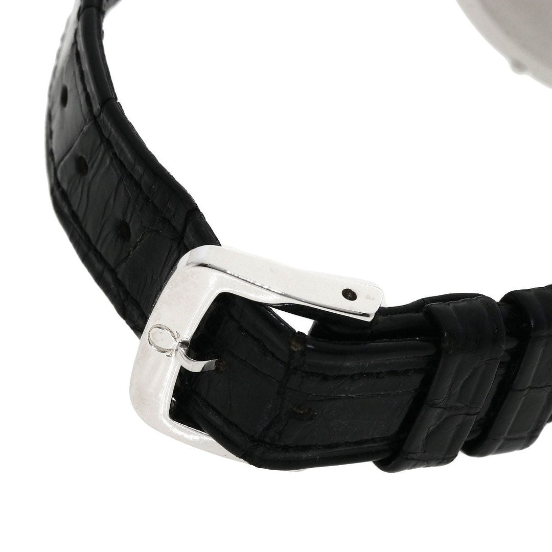 OMEGA Watches Quartz Stainless Steel, Leather Silver Constellation flat bezel Silver dial mens Used Authentic