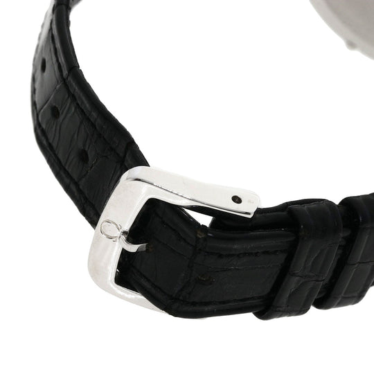OMEGA Watches Quartz Stainless Steel, Leather Silver Constellation flat bezel Silver dial mens Used Authentic