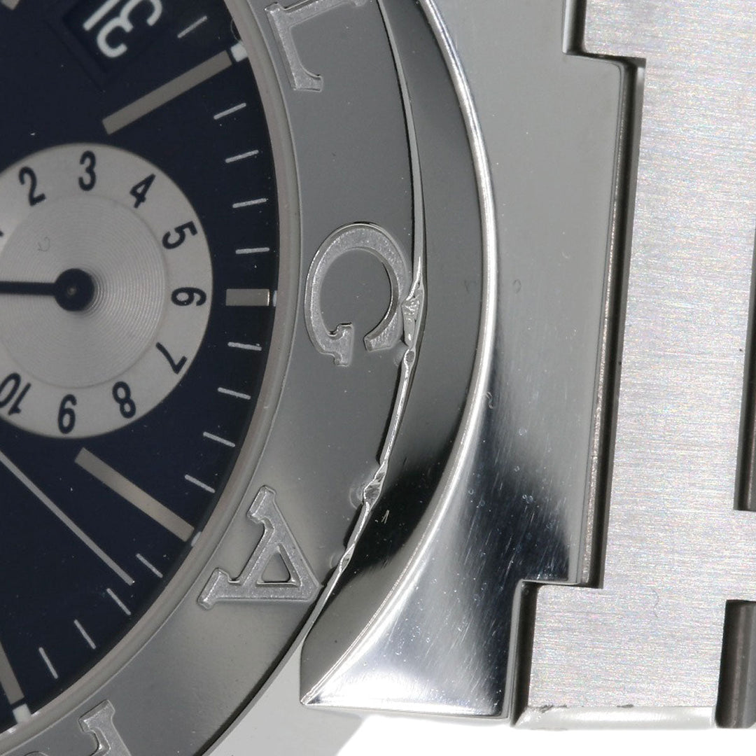 BVLGARI Watches Mechanical Automatic BB38SSDCH Stainless Steel , Stainless Steel Silver Bulgari Bulgari Chronograph black dial mens Used Authentic