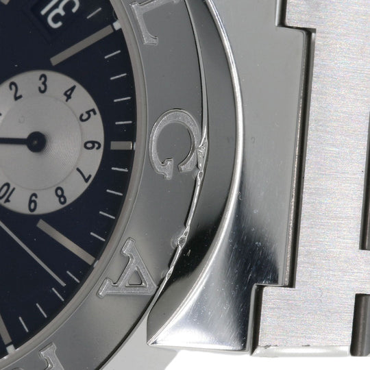 BVLGARI Watches Mechanical Automatic BB38SSDCH Stainless Steel , Stainless Steel Silver Bulgari Bulgari Chronograph black dial mens Used Authentic