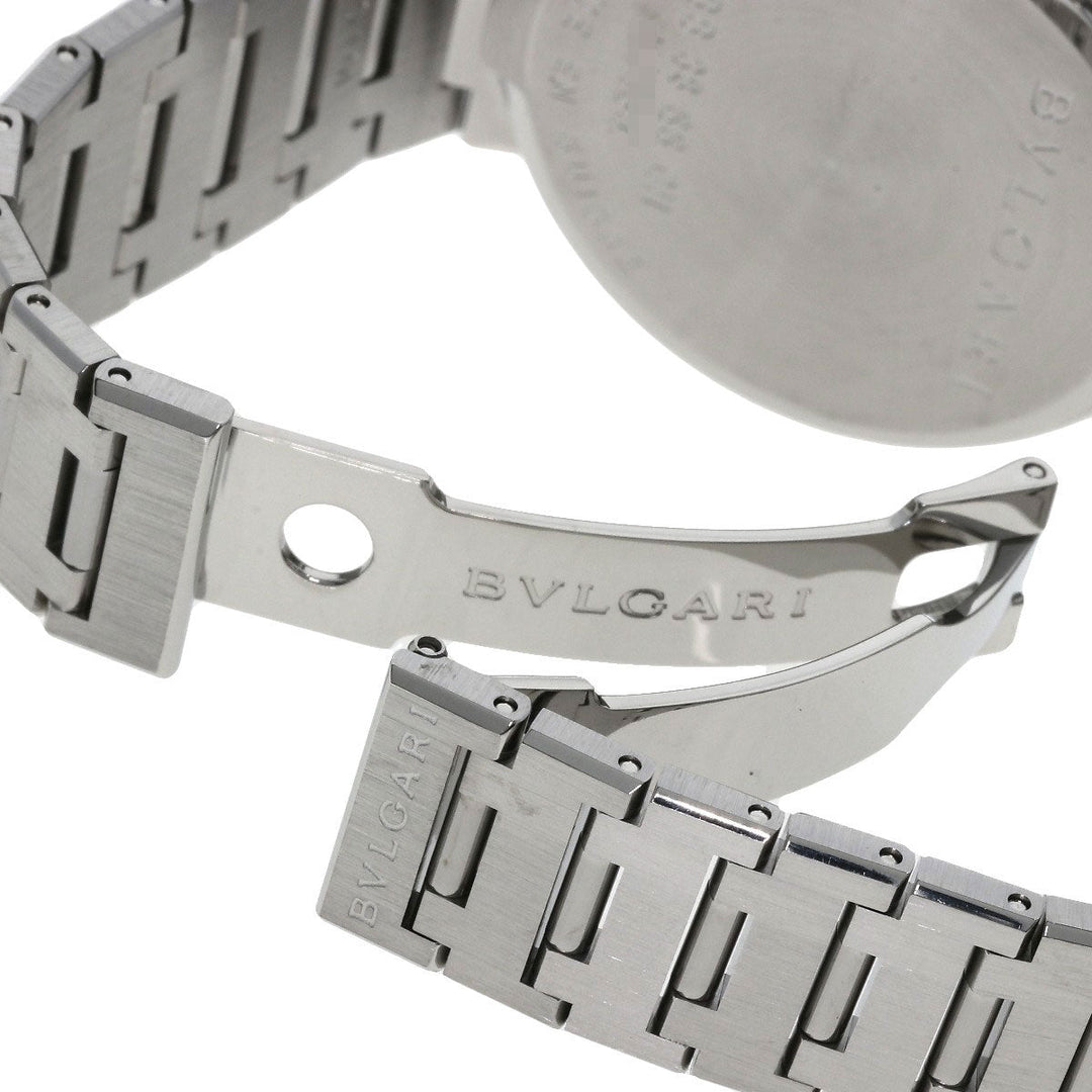 BVLGARI Watches Mechanical Automatic BB38SSDCH Stainless Steel , Stainless Steel Silver Bulgari Bulgari Chronograph black dial mens Used Authentic