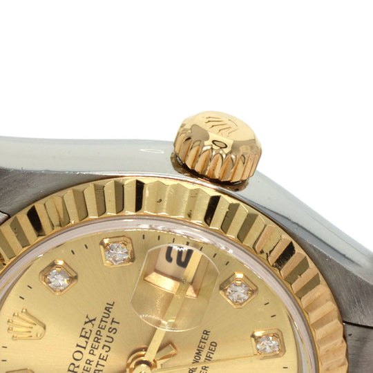 ROLEX Watches Mechanical Automatic 79173G Stainless Steel Silver Datejust 10P Diamond gold dial