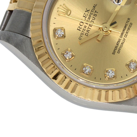 ROLEX Watches Mechanical Automatic 79173G Stainless Steel Silver Datejust 10P Diamond gold dial