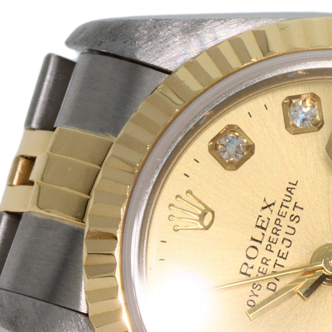 ROLEX Watches Mechanical Automatic 79173G Stainless Steel Silver Datejust 10P Diamond gold dial