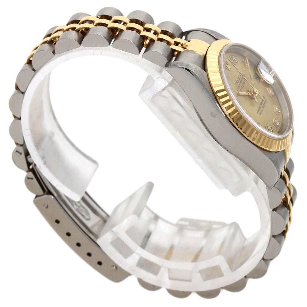 ROLEX Watches Mechanical Automatic 79173G Stainless Steel Silver Datejust 10P Diamond gold dial
