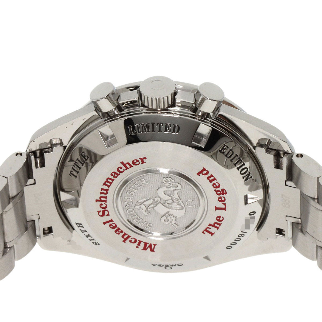 OMEGA Watches Mechanical Automatic 3559.32 Stainless Steel , Stainless Steel Silver Speedmaster Schumacher Legend Limited to 6000 pieces Ivory dial mens Used Authentic