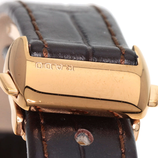 RADO Watches Mechanical Automatic R22865765 Stainless Steel, Leather gold Kupole white dial Women Used Authentic