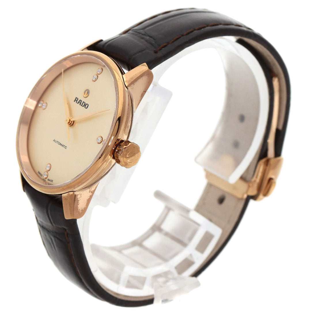 RADO Watches Mechanical Automatic R22865765 Stainless Steel, Leather gold Kupole white dial Women Used Authentic