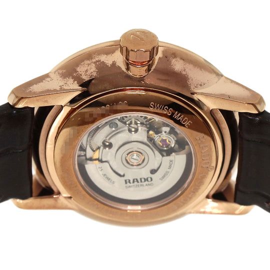 RADO Watches Mechanical Automatic R22865765 Stainless Steel, Leather gold Kupole white dial Women Used Authentic