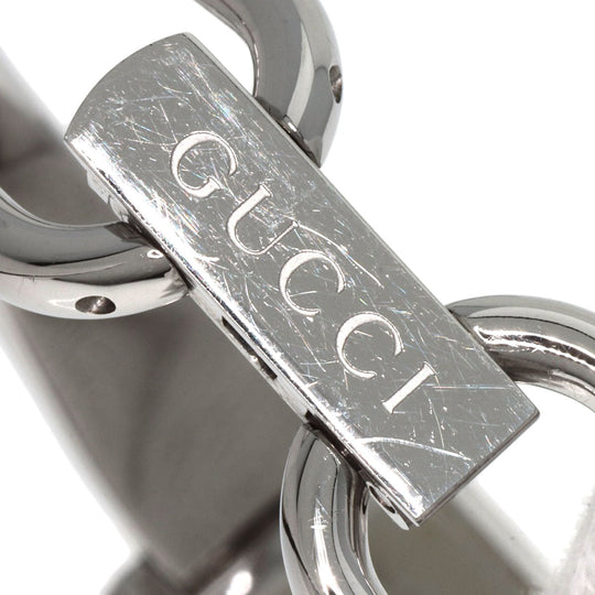 GUCCI Watches Quartz 1500L Stainless Steel , Stainless Steel Silver Square face Pink shell dial Women Used Authentic