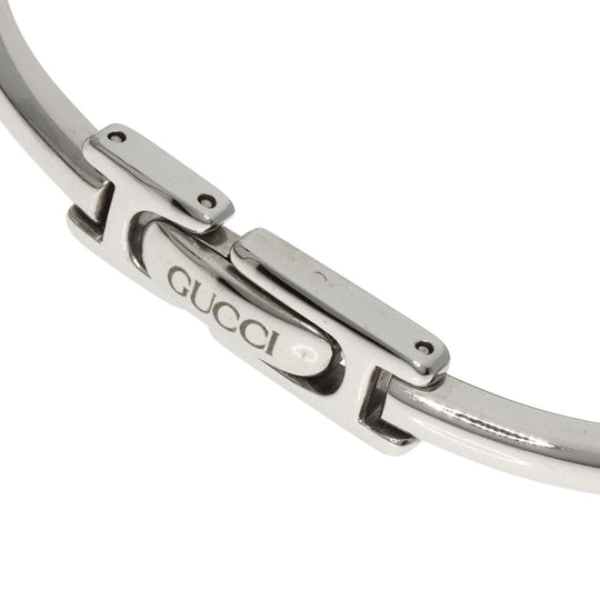 GUCCI Watches Quartz 1900L Stainless Steel , Stainless Steel Silver Square face black dial Women Used Authentic