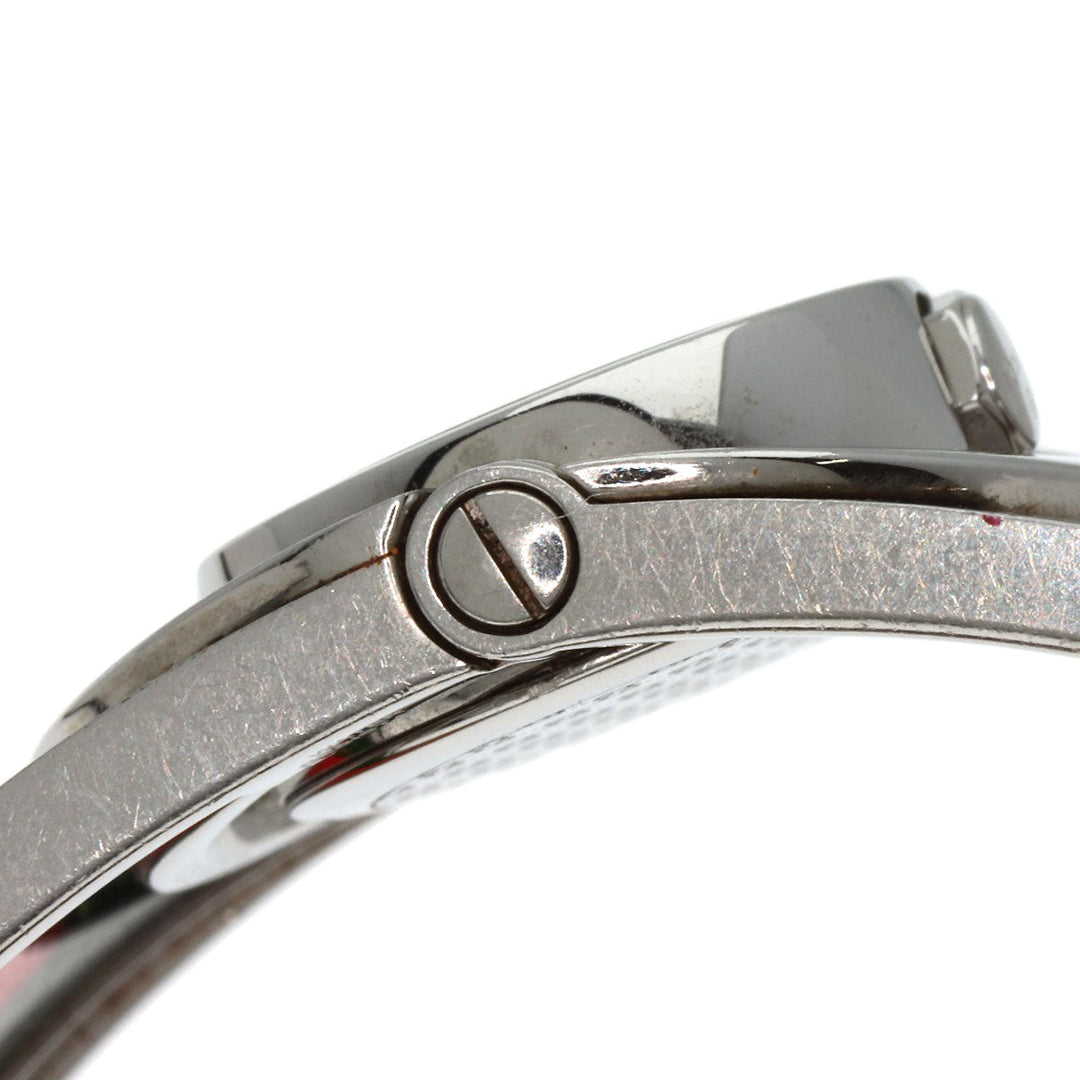 GUCCI Watches Quartz 112 Stainless Steel, SSxPlastic Silver Twirl black dial Women Used Authentic