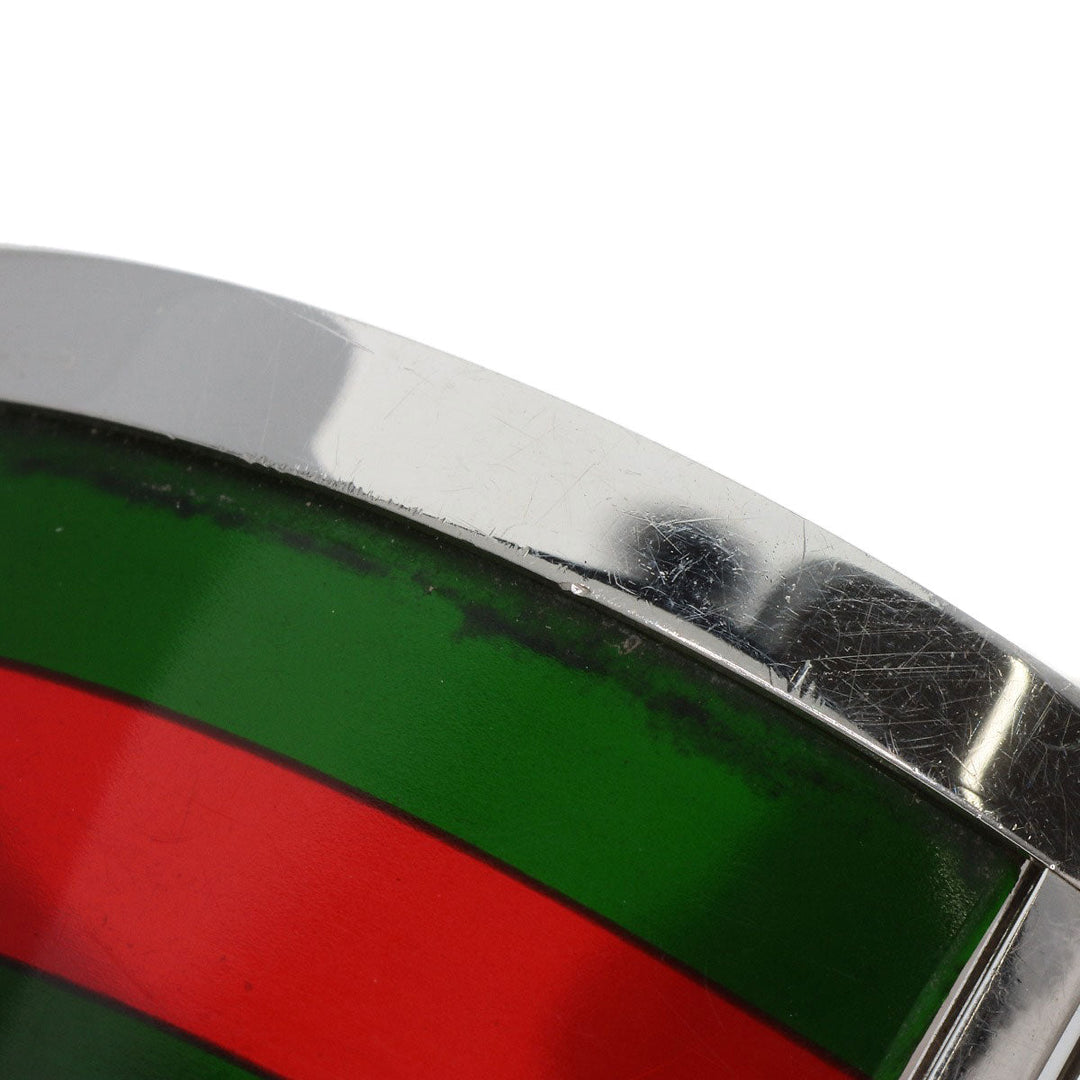 GUCCI Watches Quartz 112 Stainless Steel, SSxPlastic Silver Twirl black dial Women Used Authentic